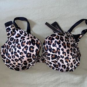 Leopard push up bra